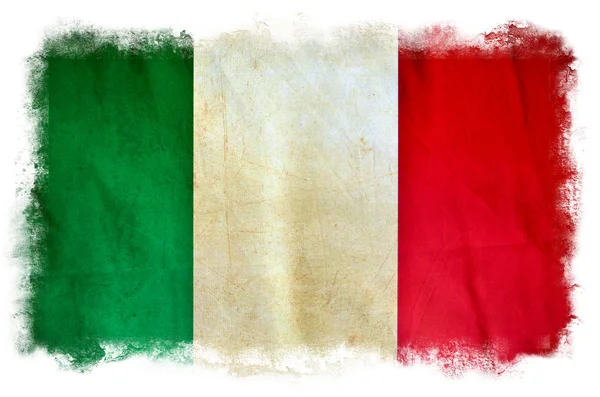 Bandera grunge Italia — Foto de Stock