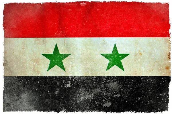 Siria bandiera grunge — Foto Stock