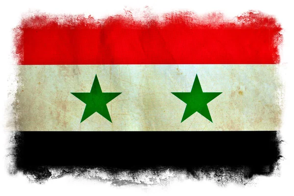 Flaga ilustracja Syrii — Zdjęcie stockowe