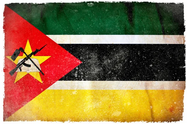 Bandeira grunge de Moçambique — Fotografia de Stock