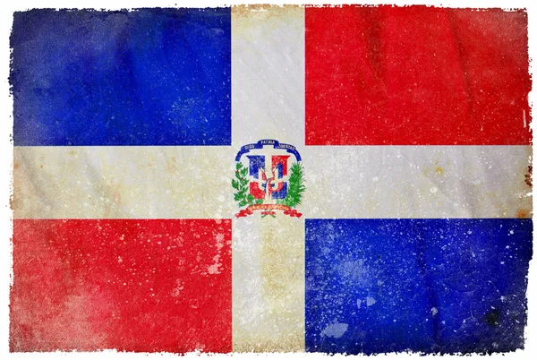 Flaga ilustracja Dominikana — Zdjęcie stockowe