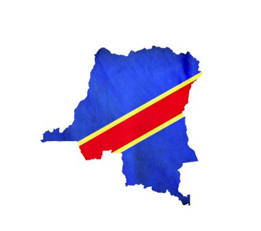 izole Kongo Demokratik Cumhuriyeti haritası