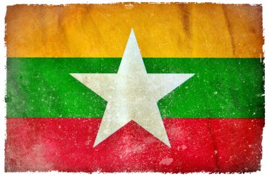 Myanmar grunge bayrağı