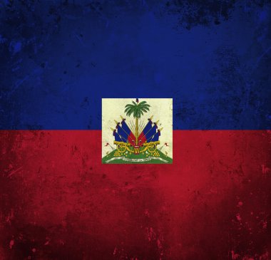 Grunge bayrak Haiti