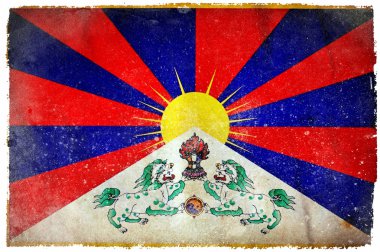 Tibet grunge bayrağı