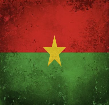Burkina faso 'nun grunge bayrağı