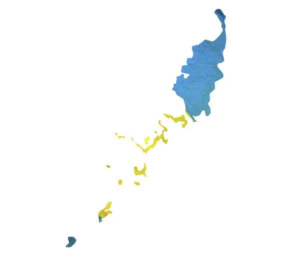 Karte von Palau isoliert — Stockfoto
