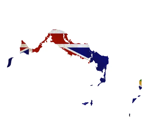 Mapa dos Turcos e Caicos isolado — Fotografia de Stock