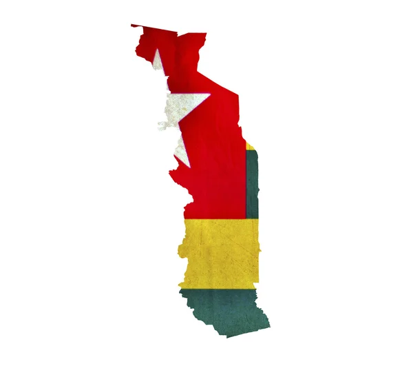 Map of Togo isolated — Stock Photo, Image