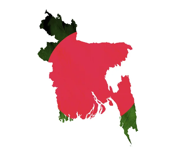 Izole Bangladeş Haritası — Stok fotoğraf
