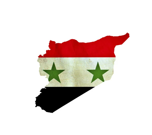 Mapa de Siria aislado — Foto de Stock