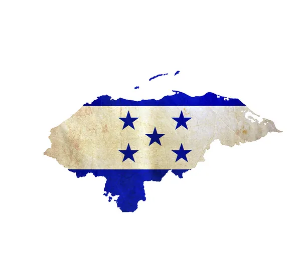 Mapa de Honduras aislado —  Fotos de Stock