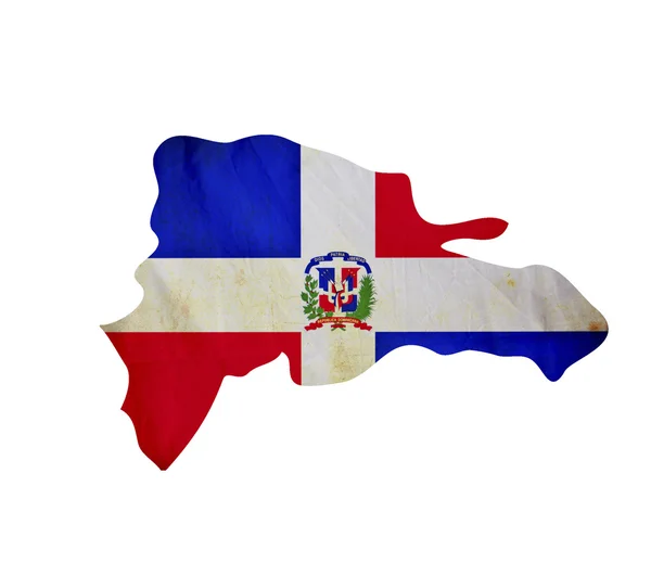Mapa da República Dominicana isolado — Fotografia de Stock