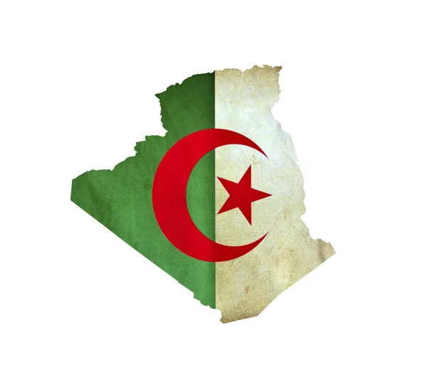 Elszigetelt Algéria Térkép — Stock Fotó