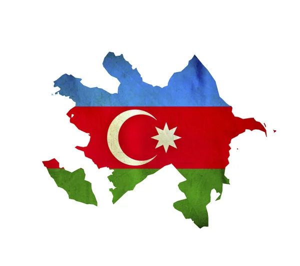 Mapa Ázerbájdžánu, samostatný — Stock fotografie