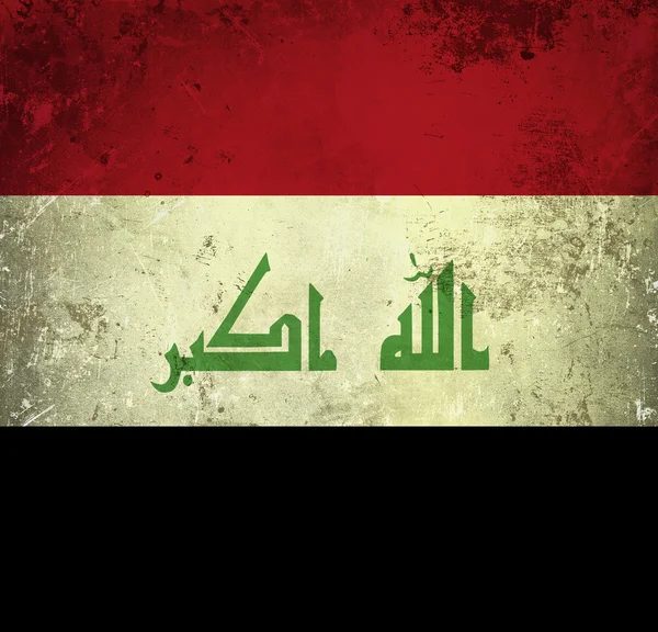 Grunge flag of Iraq — Stock Photo, Image