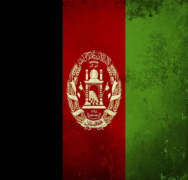 Grunge flag of Afghanistan — Stock Photo, Image
