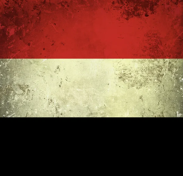 Bandeira do Grunge do Iêmen — Fotografia de Stock