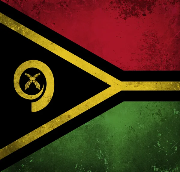 瓦努阿图的 grunge 旗子 — 图库照片