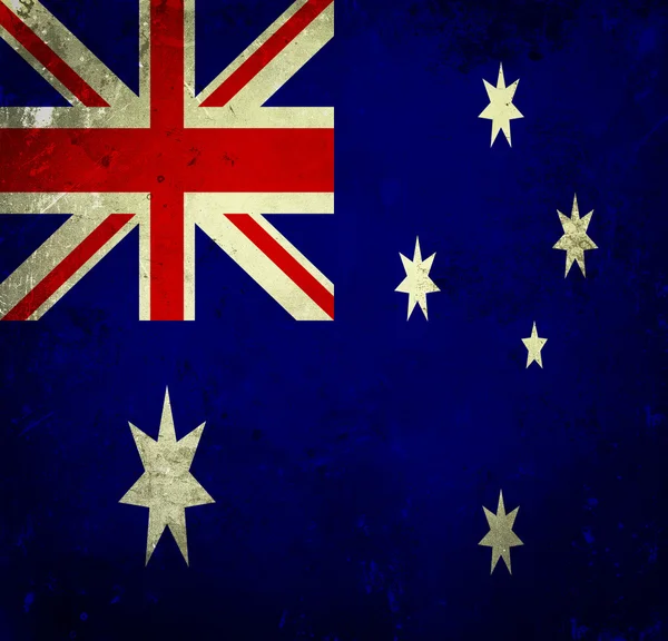 Bandera grunge de australia — Foto de Stock
