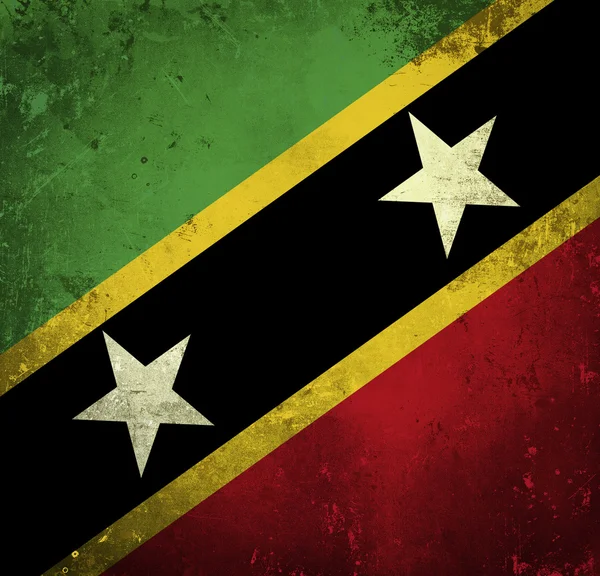 Grunge flag of Saint Kitts and Nevis — Stock Photo, Image