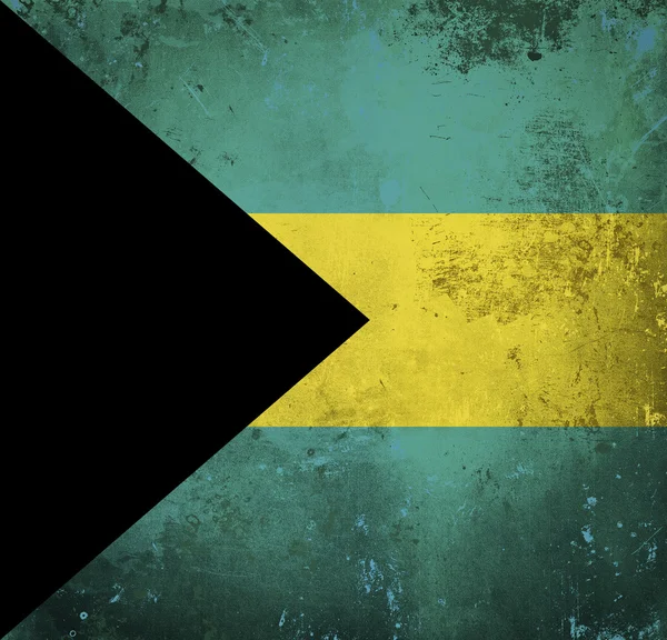 Bandera Grunge de Bahamas — Foto de Stock