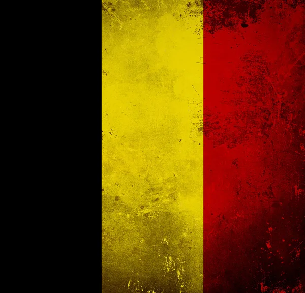 Grunge vlag van België — Stockfoto