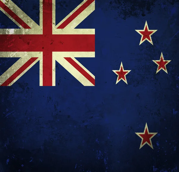 Grunge 新西兰国旗的 — 图库照片