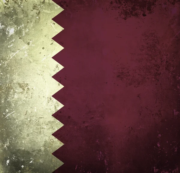 Grunge flag of Qatar — Stock Photo, Image