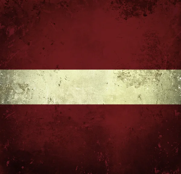 Bandiera grunge di latvia — Foto Stock