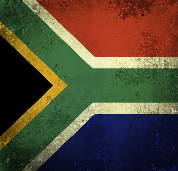 Bendera Grunge Afrika Selatan — Stok Foto