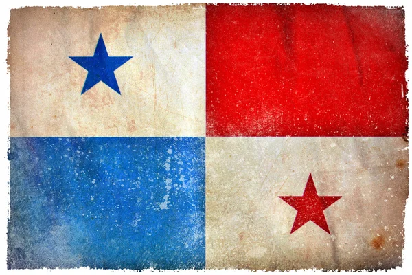 Panama grunge flagga — Stockfoto