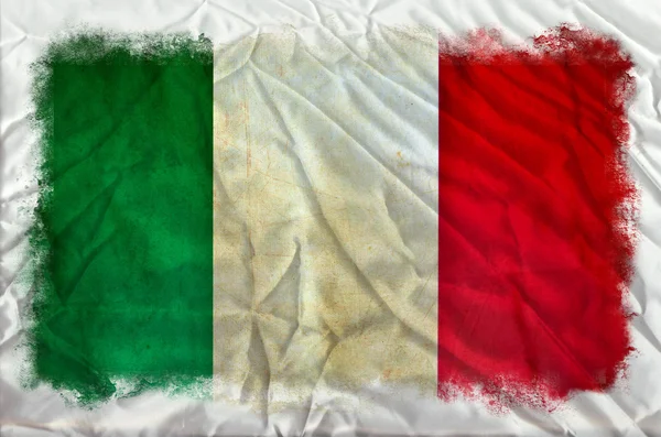 Vlajka Itálie grunge — Stock fotografie