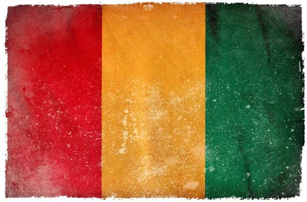 Vlag van Guinee grunge — Stockfoto
