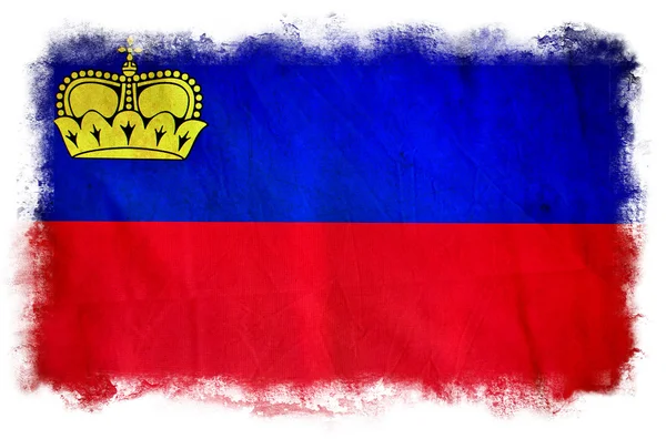 Liechtenstein grunge flag — Stock Photo, Image