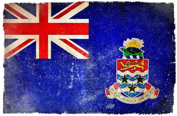 Caymaneilanden grunge vlag — Stockfoto