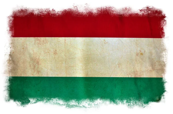 Hungria bandeira grunge — Fotografia de Stock