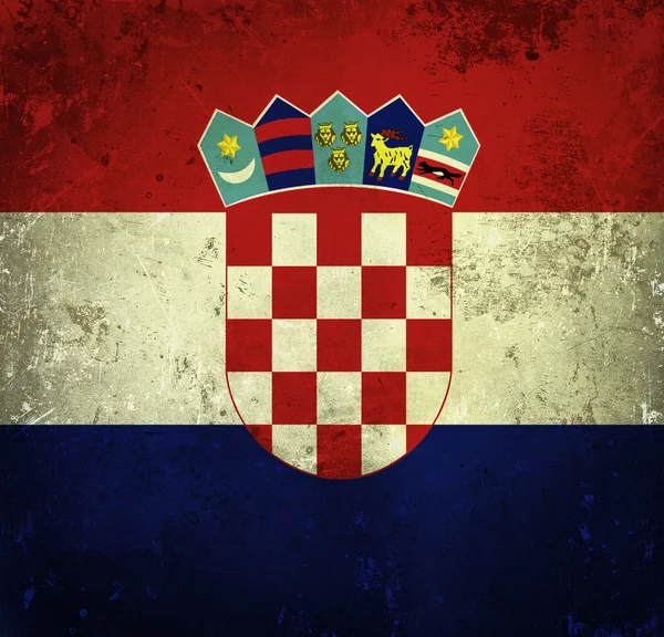 Flaga ilustracja Chorwacja — Zdjęcie stockowe
