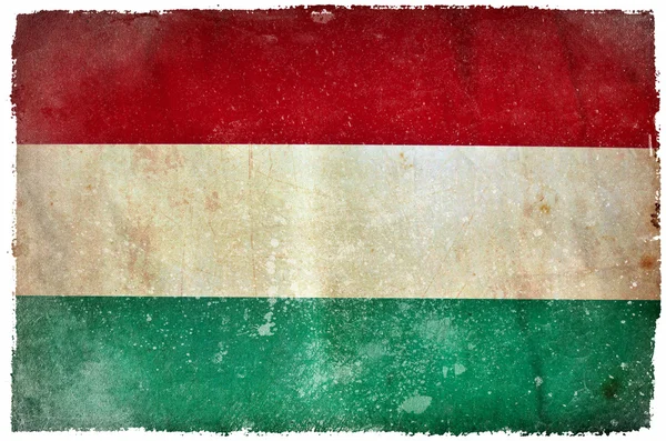 Flaga granica Węgier — Zdjęcie stockowe