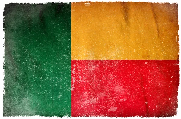 stock image Benin grunge flag