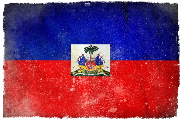 Haiti bandiera grunge — Foto Stock