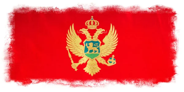 Montenegro bandiera grunge — Foto Stock