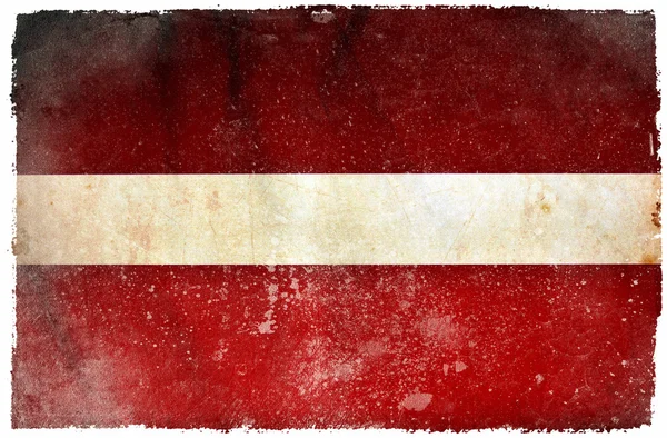 Flaga nieczysty Łotwie — Zdjęcie stockowe