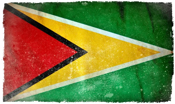 Guyanai grunge zászló — Stock Fotó