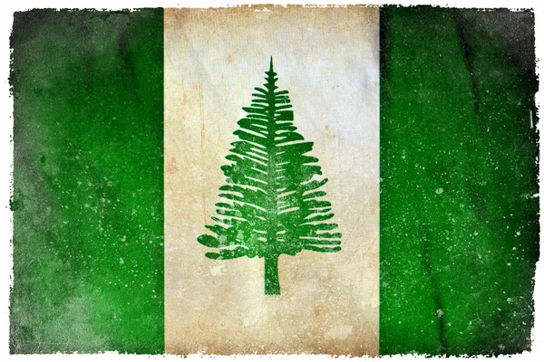 Bandera Grunge Isla Norfolk — Foto de Stock