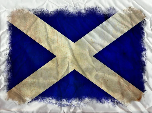 Schotland grunge vlag — Stockfoto