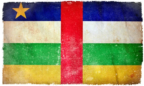 Flaga grunge Republiki Środkowoafrykańskiej — Zdjęcie stockowe