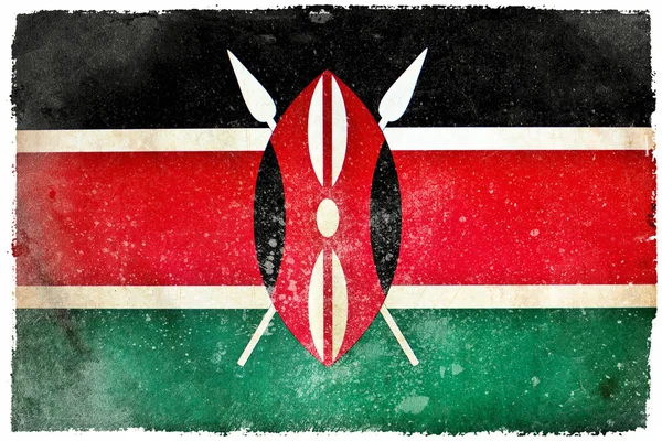Quênia bandeira grunge — Fotografia de Stock