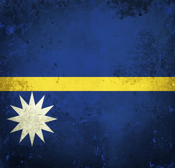 Bandiera Grunge di Nauru — Foto Stock