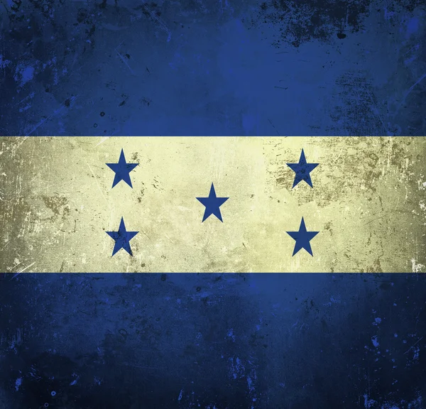 Honduras 'ın Grunge Bayrağı — Stok fotoğraf